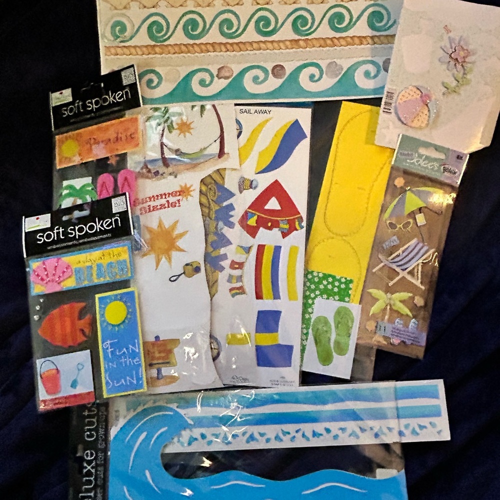Summer and Beach Scrapbooking Supplies